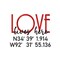 Love Lives Here GPS Coordinates Pillow Cover product 2